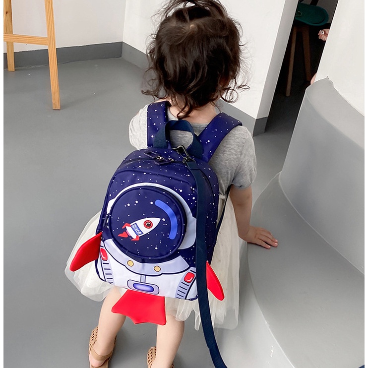 Tas backpack Anak Laki-laki / Perempuan Astronot 3D Import CB019