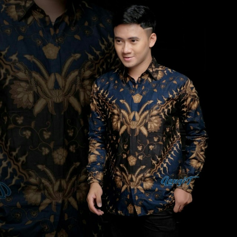 Hem Batik Pria Panjang Lawasan Sogan/Pari Sulur/Parang Black/Merak Papua Ori by Batiek