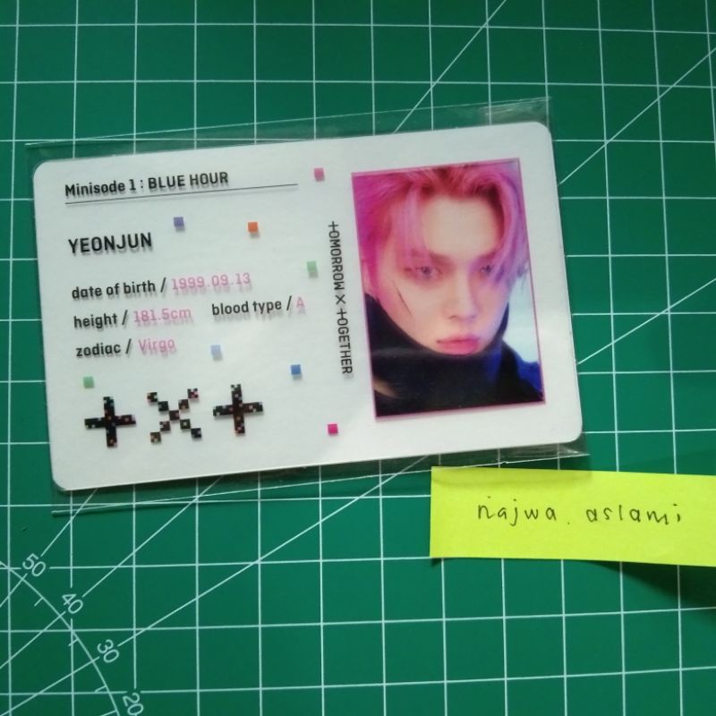 wts pc photocard yeonjun vr