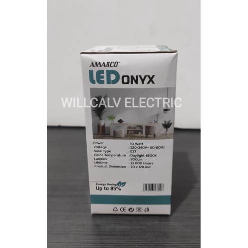 LAMPU LED AMASCO ONYX 10W 10 WATT CAHAYA PUTIH / AMASCO ONYX 10W 10 WATT CAHAYA PUTIH