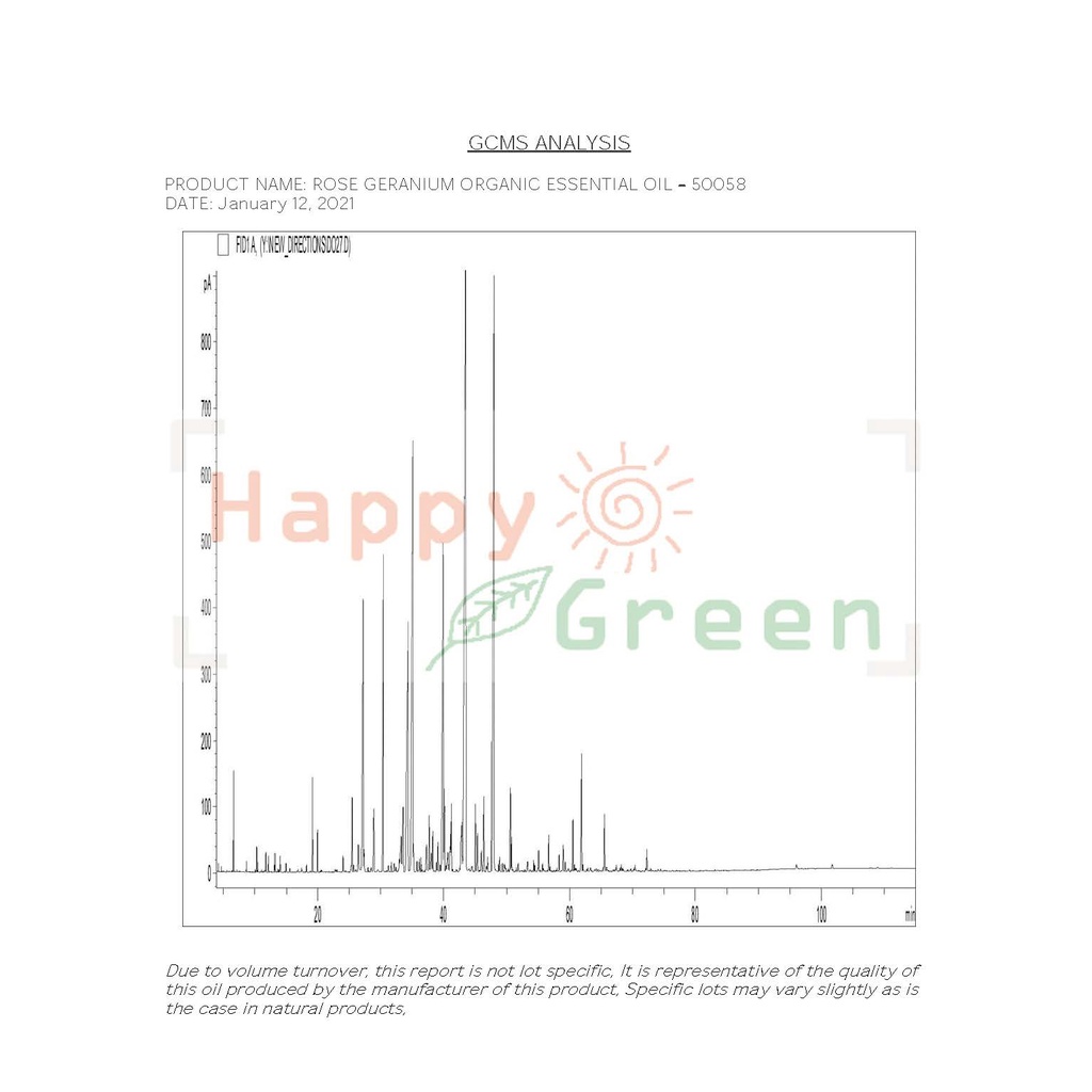 Happy Green ORGANIC Rose Geranium Oil - Minyak Bunga Pelargonium