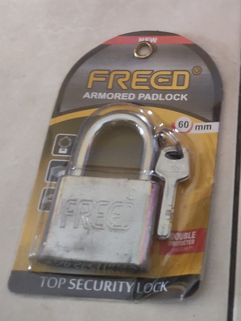 Gembok Stenlis 60mm Leher Pendek Iron Pad Lock Kunci Gembok Pintu Garasi Anti Potong Maling Konci