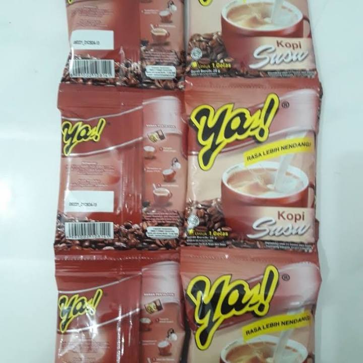 

Kopi YA susu sachet - 1 renteng (isi 10 pcs @28 gr)