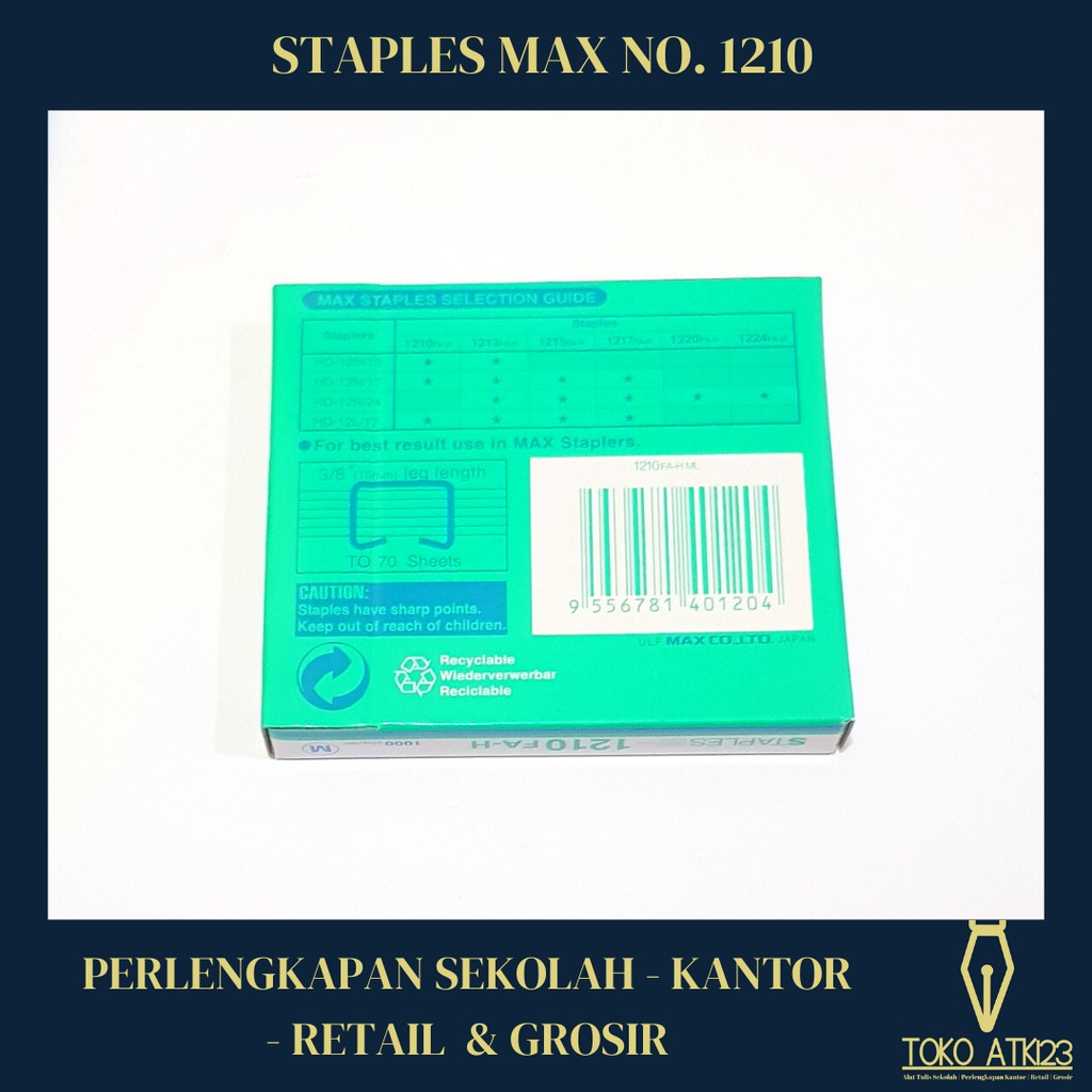 Staples / Isi Jepretan Merk Max No. 1210