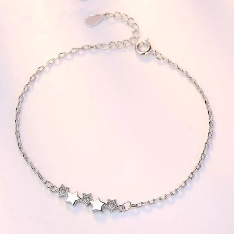 GELANG STAR 925 STERLING SILVER IMPORT KUALITAS TINGGI