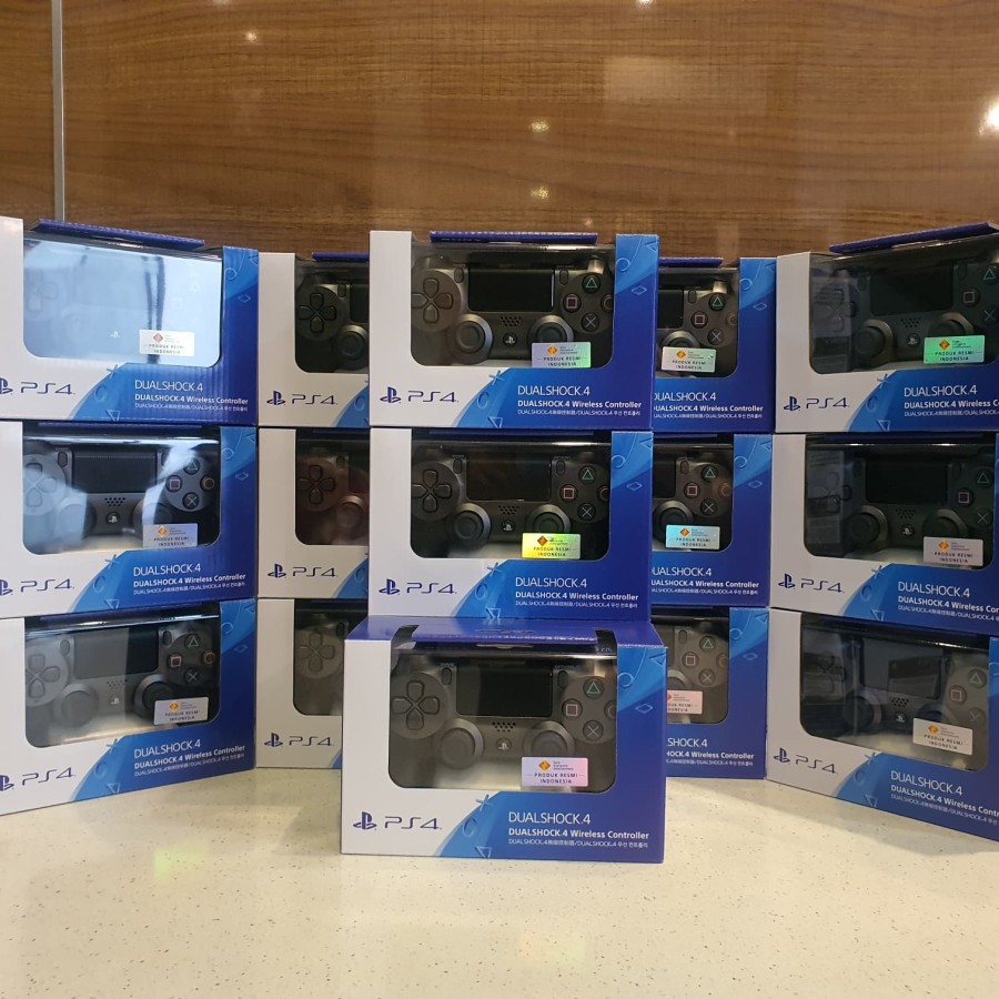 Stik PS4 DS4 Dualshock 4 Steel Black Midnight Blue CUH-ZCT2 V2 New Stick Original Sony Indonesia