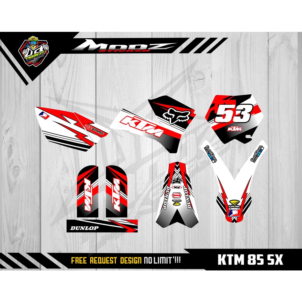 DECAL KTM 85 OLD