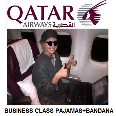 Baju Tidur WQR567 PAKET PIJAMA BUSINESS CLASS QATAR AIRWAYS Terpopuler