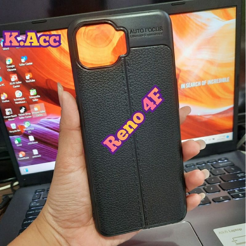 Oppo Reno 4F Soft Case Autofocus Slim Leather Case