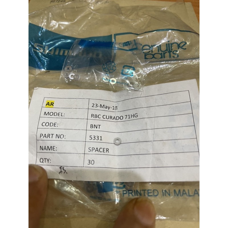 sparepart shimano spacer