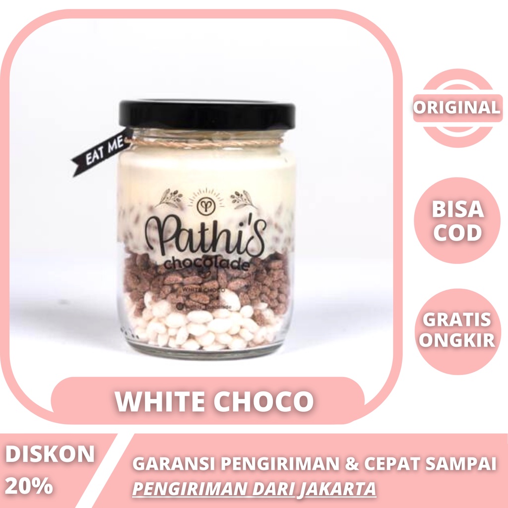 

Pathis Chocolade Cemilan Cokelat Lumer - WHITE CHOCO