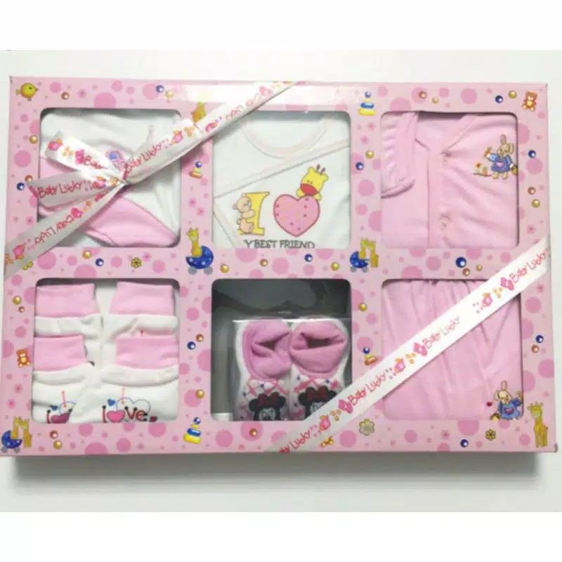 baby set baby lucky Safari baju set bayi-paket kado bayi-gift set bayi safari