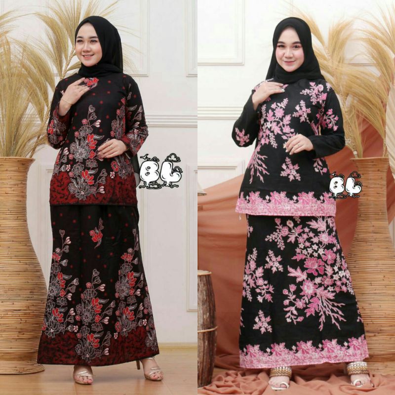 ROK DAN BLUS SETELAN LENGKAP BATIK RNB ORIGINAL MODERN SIZE M L XL
