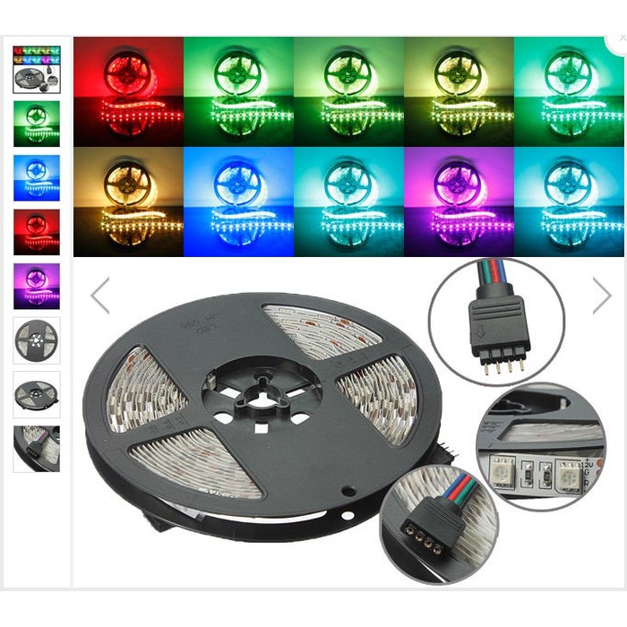 Led Strip 5050 RGB 5meter per roll 12v Indoor Non Waterproof 5m roll