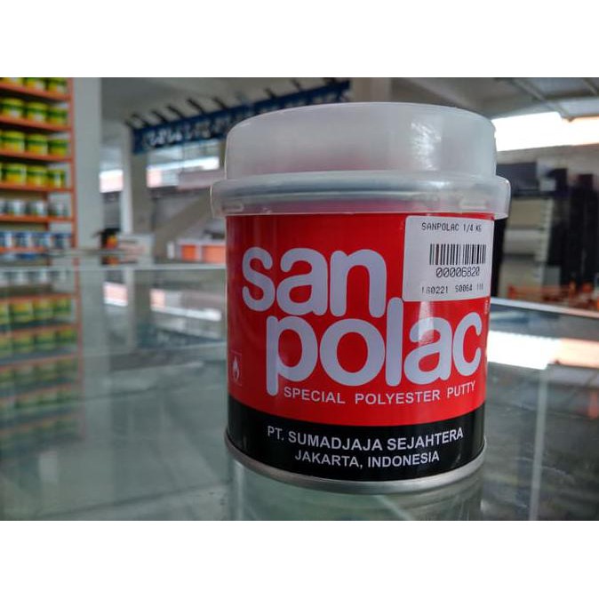 Terbaik Sanpolac Dempul Plastik Resin 1 4kg Murah Terbaik Harganya Shopee Indonesia