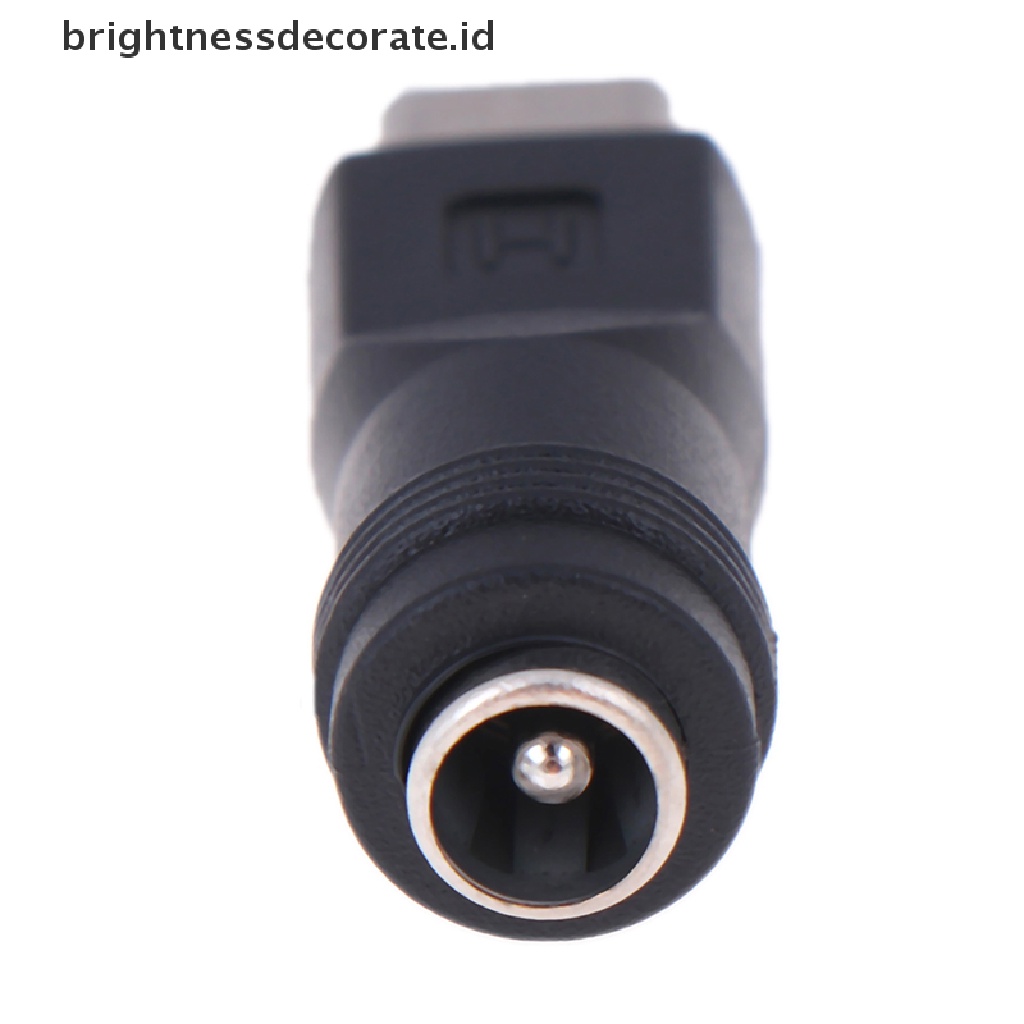 1 Pc Adaptor Dc 5.5x2.1mm Female Jack Ke Type C 3.1 Male Plug 90 / 180 Derajat