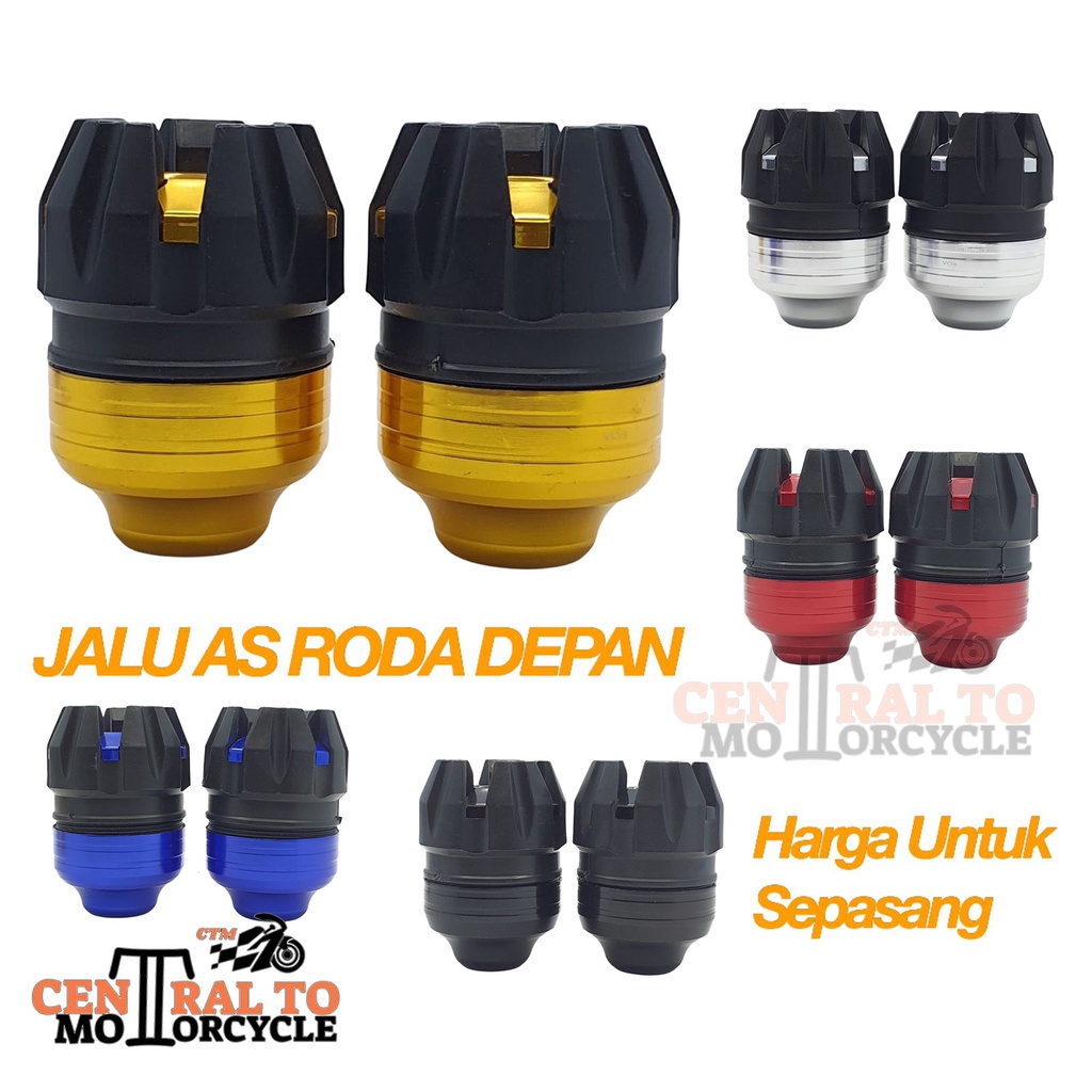 Jalu As Roda depan CNC Model Bulat - Universal Size Besar