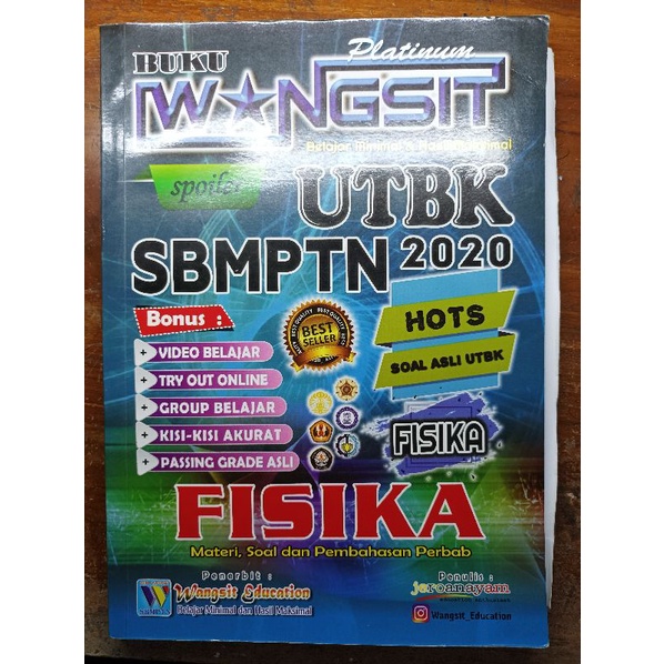 Preloved Wangsit Fisika 2020 [PRELOVED BUKU SMA UTBK SAINTEK]