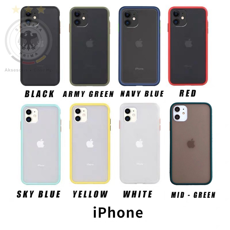 PREMIUM ANTI DROP BUMPER Matte Doff Case IPHONE6 6s 7 8 7plus XR XS MAX 11 11PRO 11PRO MAX