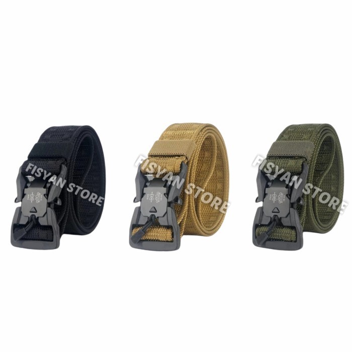 Ikat Pinggang Tactical Polymer Magnetic Buckle Nylon Belt
