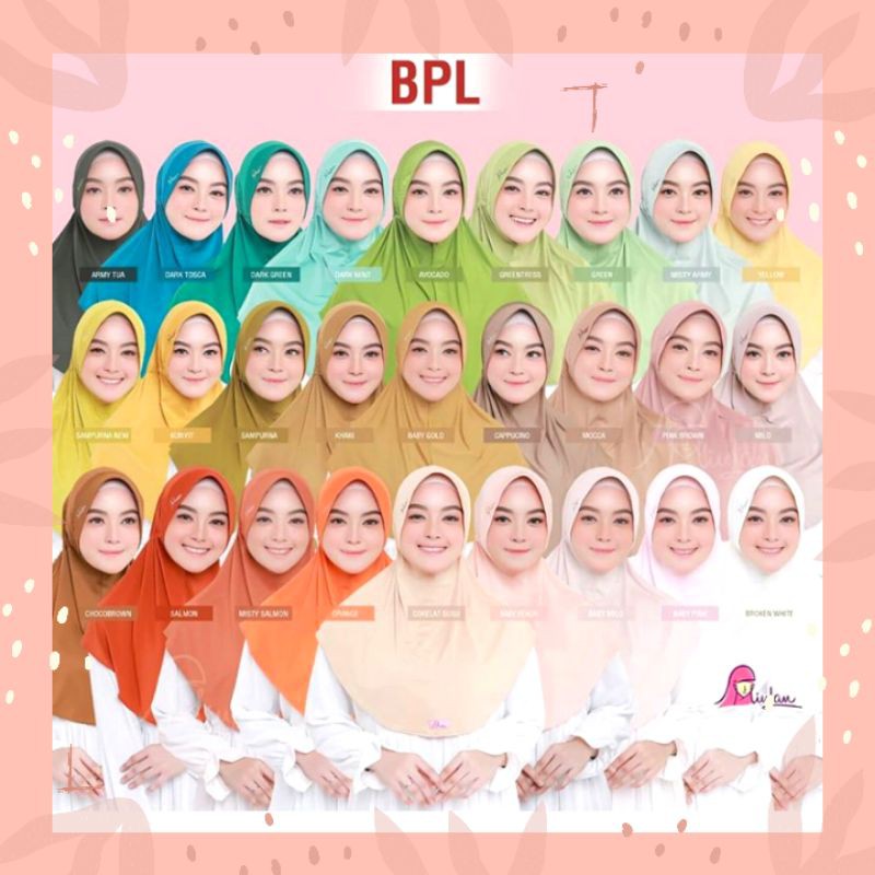 BERGO DEWASA PLAIN LAURA JERSEY POLOS MIULAN JILBAB TALI SERUT HIJAB PET ANTEM