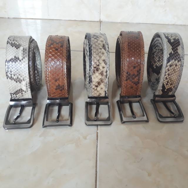 SABUK / GESPER / TALI PINGGANG KULIT ULAR COBRA ASLI / TALI PINGGANG / TALI PINGGANG KULIT / FASHION