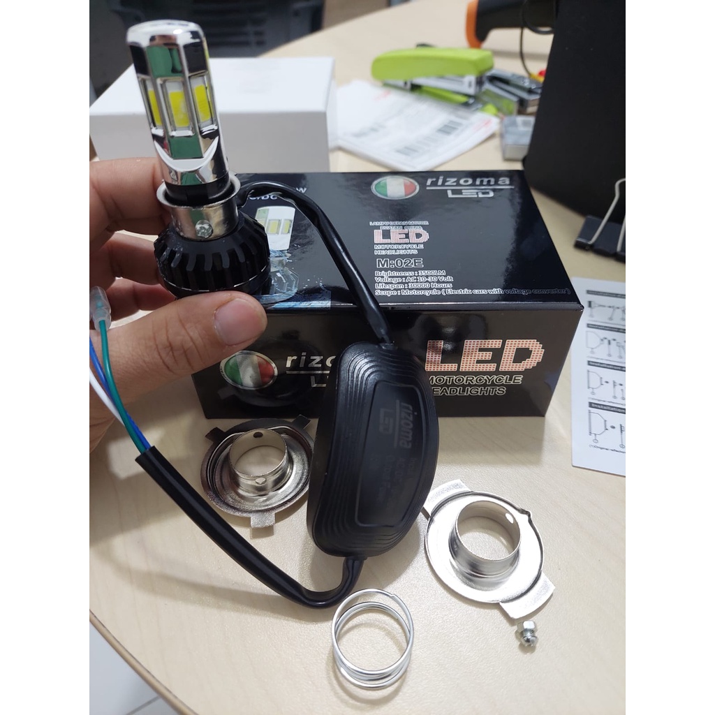 RTD lampu LED 6sisi 3SISI lampu depan LED asli RTD rayton lampu MOTOR LED RTD 3sisi dan 6sisi putih 