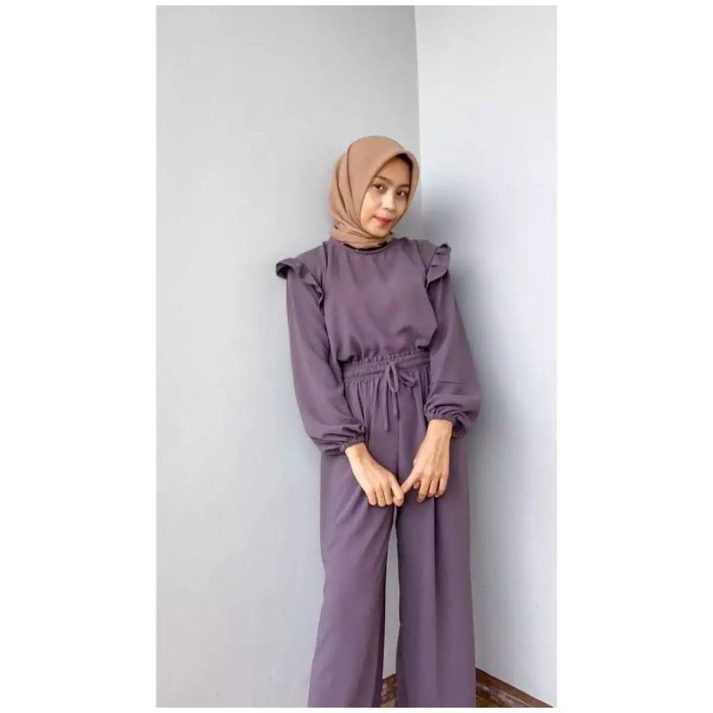 RUBI SET /RUBI SET CRINCLE /SETELAN KULOT CRINKLE