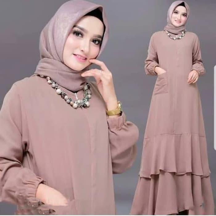 [ LD 140 ] Big Size XXXXL Baju Gamis Wanita Super Jumbo Muslim Kondangan Kekinian MASTANI A23