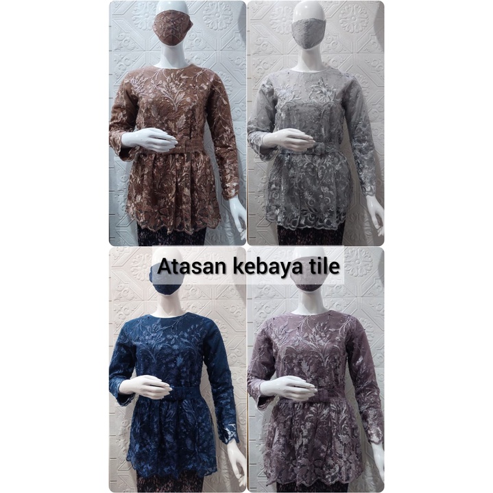 ATASAN KEBAYA ORORA BAHAN TILE TEBAL