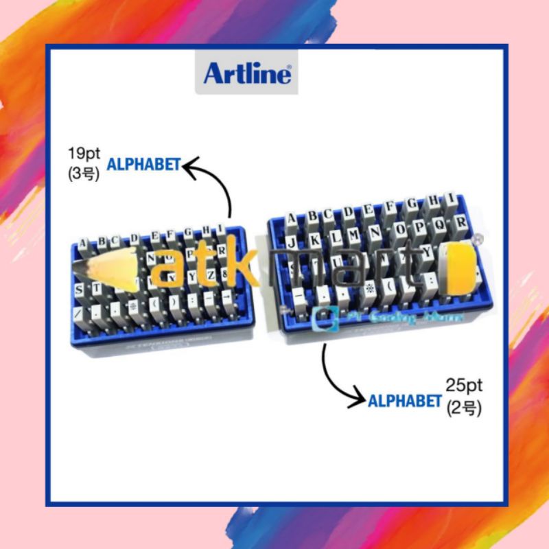 

Artline Stamp Alphabet EGRA-25M