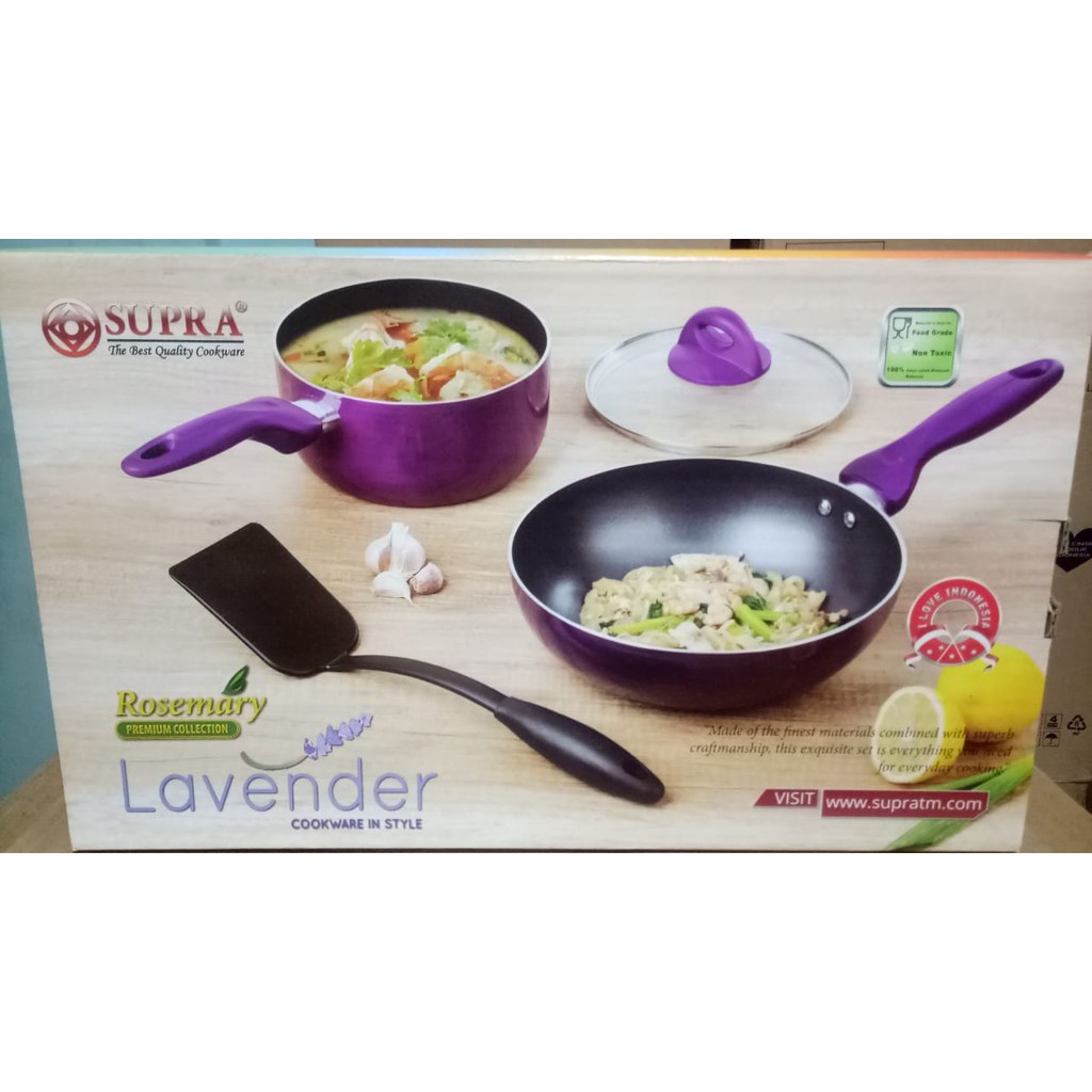 Lavender Set | Panci Set Isi 4 Pcs