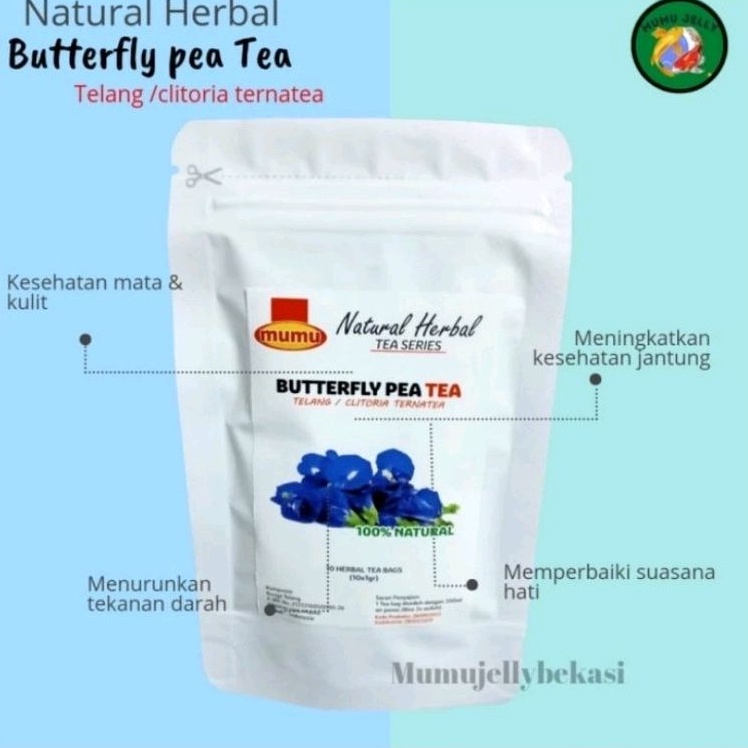 

Butterfly pea tea - Teh Herbal Kesehatan Isi 10pcs