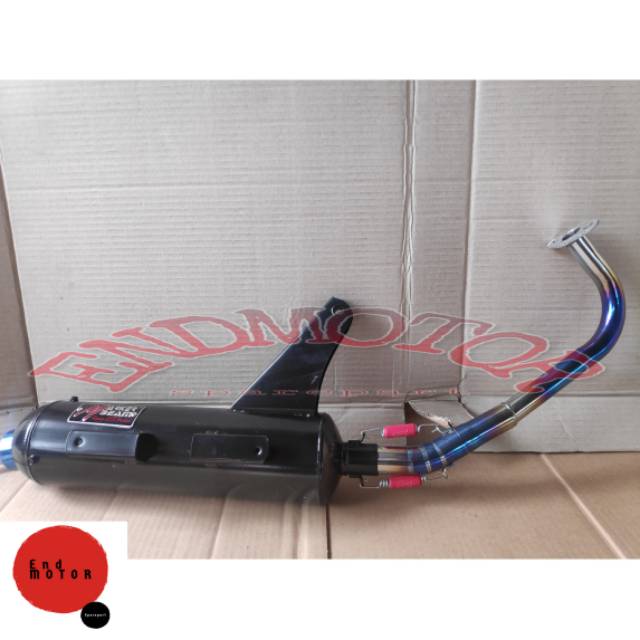 Knalpot Tsukigi Racing Leher Pelangi Model Standar Vario 110 Karbu - Cw