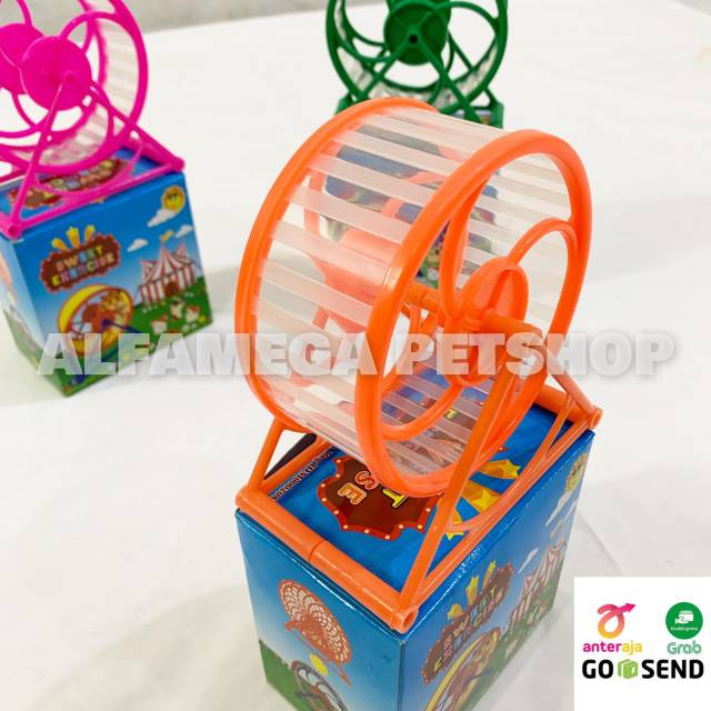 KINCIR ROLLING HAMSTER X8 - Mainan Olahraga Jogging Wheel Lari Bola Roda Putar Hamster Sweet-1