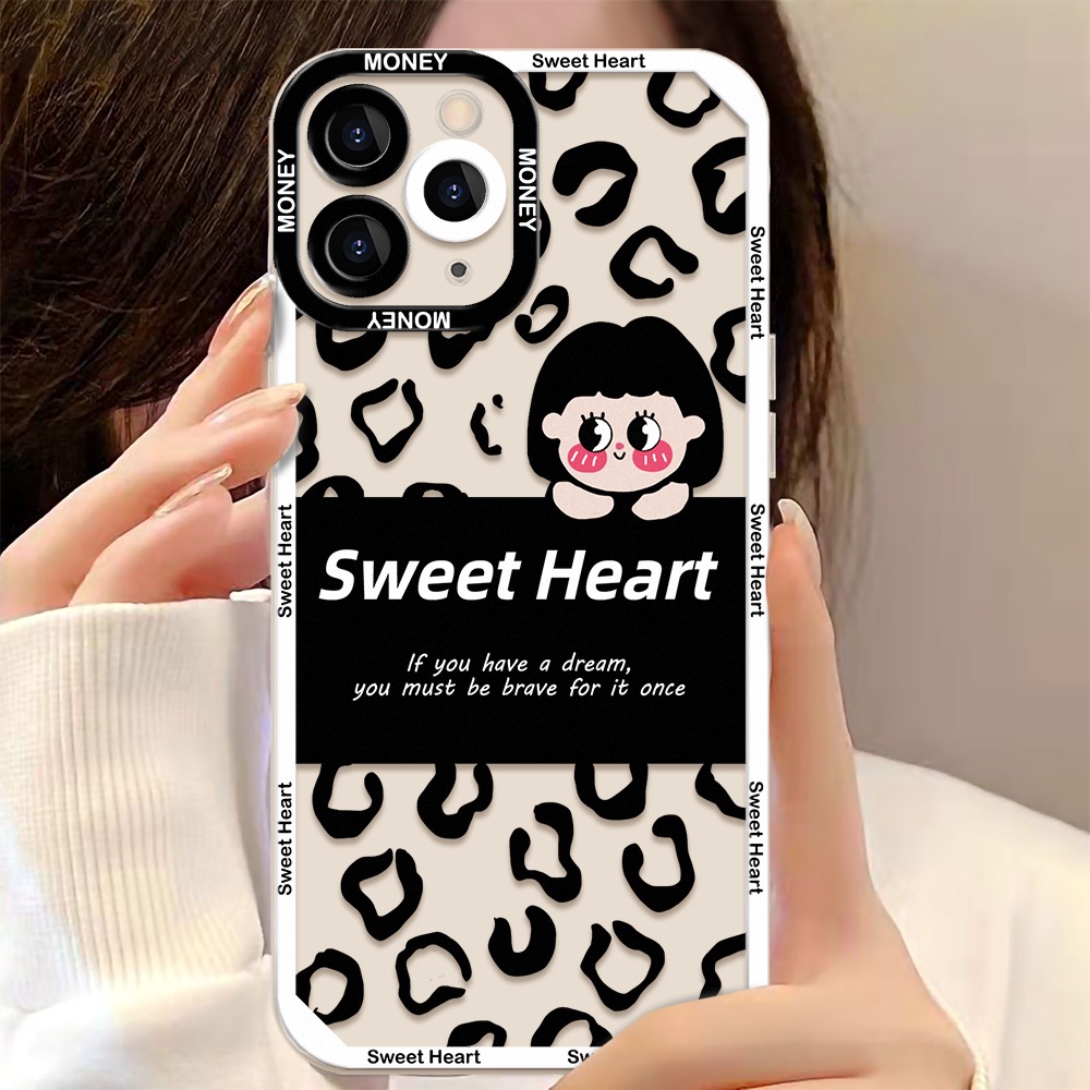 Soft Case TPU Transparan Motif Kartun Angel Eye Untuk iPhone 11 12 13 Pro Max X XR XS Max 13 12 Mini 7 8 Plus SE 2020 SE 2022