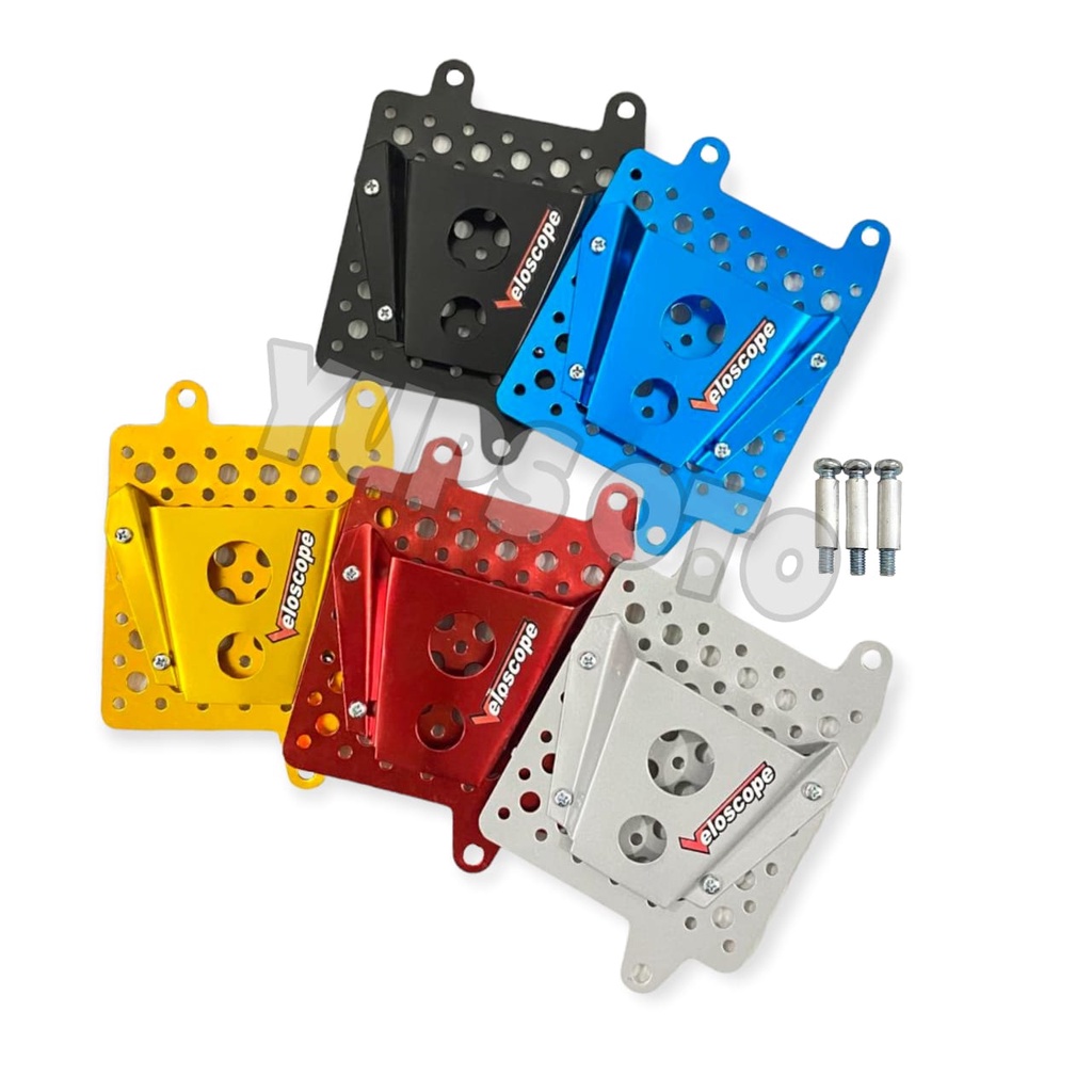 COVER TUTUP RADIATOR VELOSCOP AIRSCOP HONDA VARIO 125 150 PCX ADV FREE BAUT DAN BOSHING ALUMINIUM PNP COVER RADIATOR VARIO MODEL SCOP