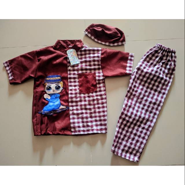 Setelan baju muslim anak