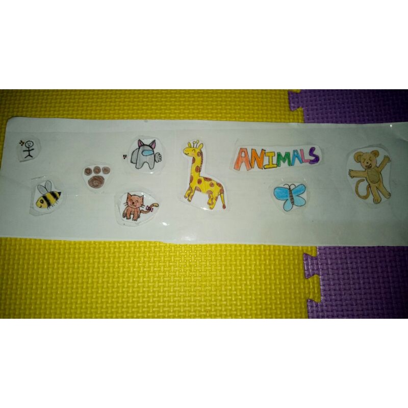 

stiker handmade animal/ stiker binatang