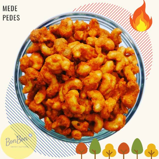 

Kacang Mede Pedes 500 Gr / Kacang Mete Pedas / Spicy Hot Cashews