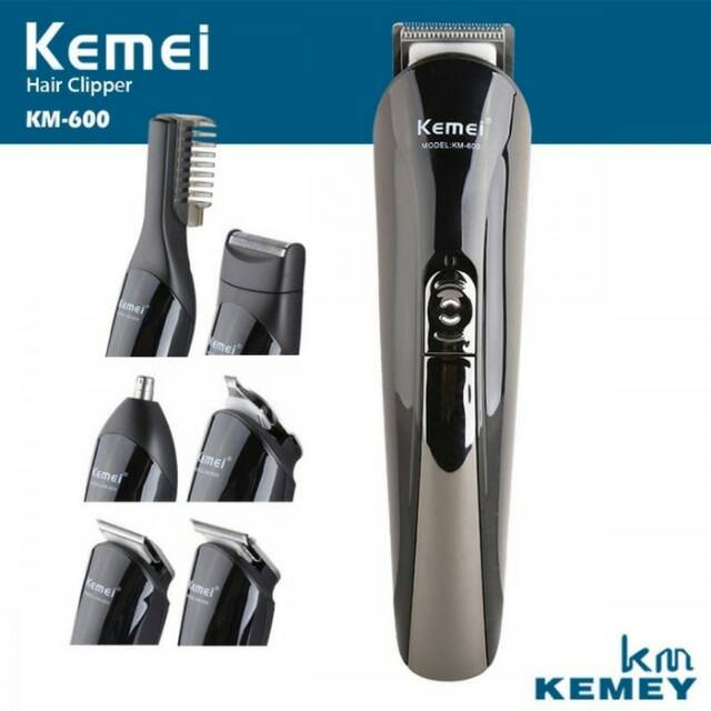 KEMEI KM-600 6 In 1 Electric Hair Trimmer Rechargeable Electric Beard