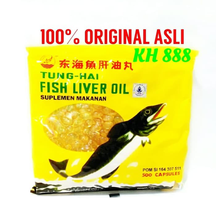 Obat China Cina  Tung-Hai Fish Liver Oil Capsules - vitamin menjaga daya tahan tubuh  Ampuh & Legal