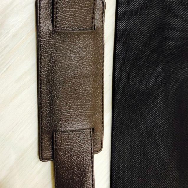 ➳ tali selempang tas kulit / strap tas kulit hitam - Hitam ✩