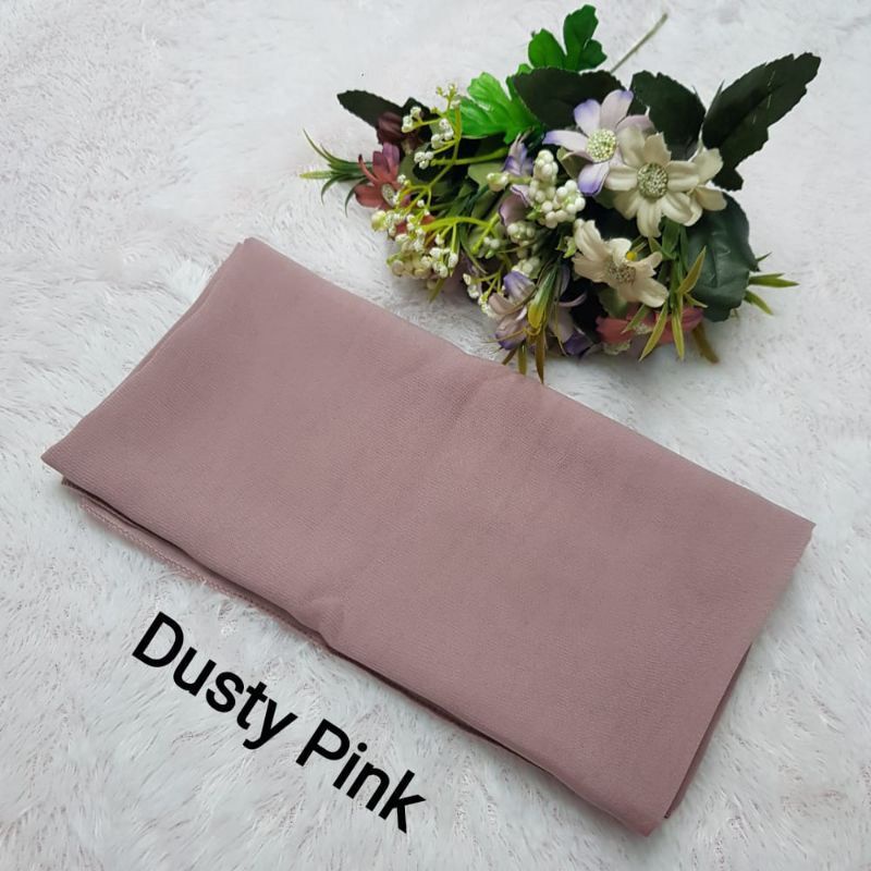 hijab BELLA SQUARE Pollycotton premium-Dusty Pink