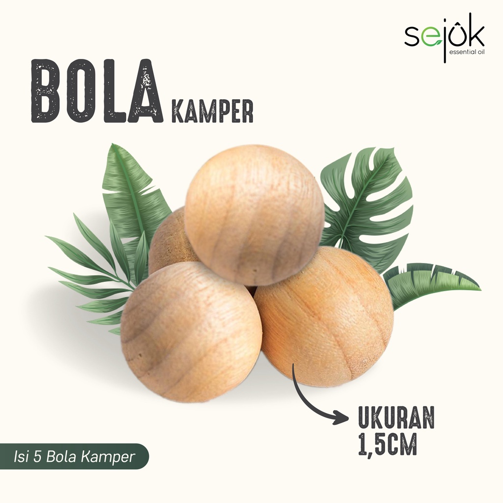 SEJUK Bola Kamper Essential Oil Wood Absorber