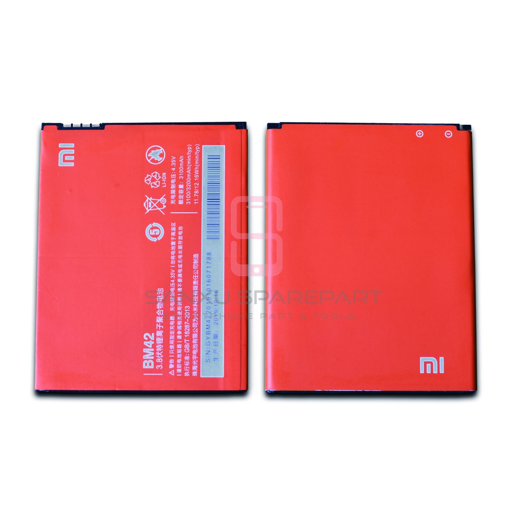 BATERAI XIAOMI REDMI NOTE / REDMI NOTE 1 BM42 / BATRE XIAOMI REDMI NOTE BM42