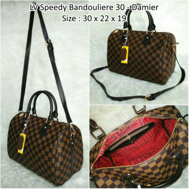 Tas LV Speedy Bandoliere 30 Damier (Semi Super)