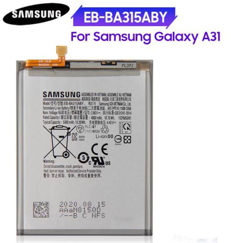 BATERAI BATRE BATTERY SAMSUNG A31 (EB-BA315ABY) ORIGINAL