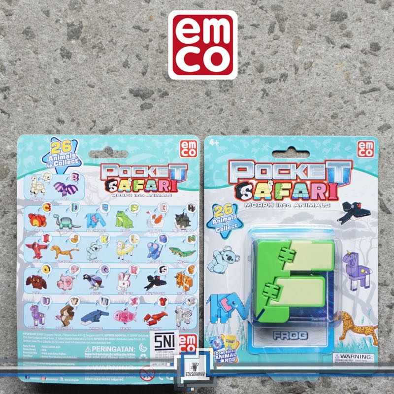 Emco Pocket Safari FROG Letter F Morphers Robot Animal