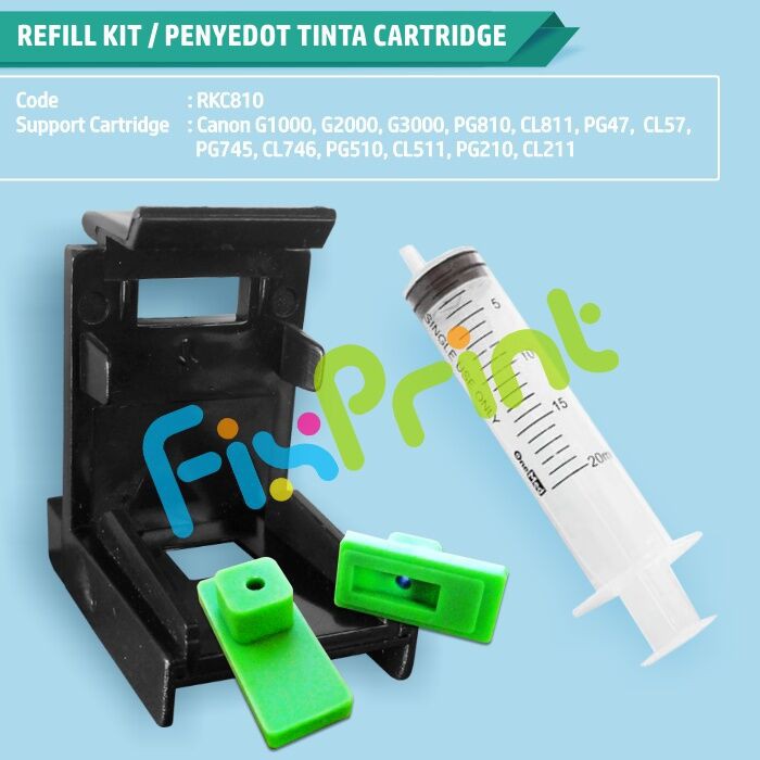 Refill Tool Kit Penyedot sedot Tinta Cartridge pg 810 cl 811 ip2770 mp287 mp237 mp258 pendek